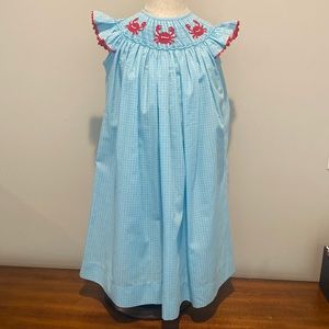 Girls smocked dress
